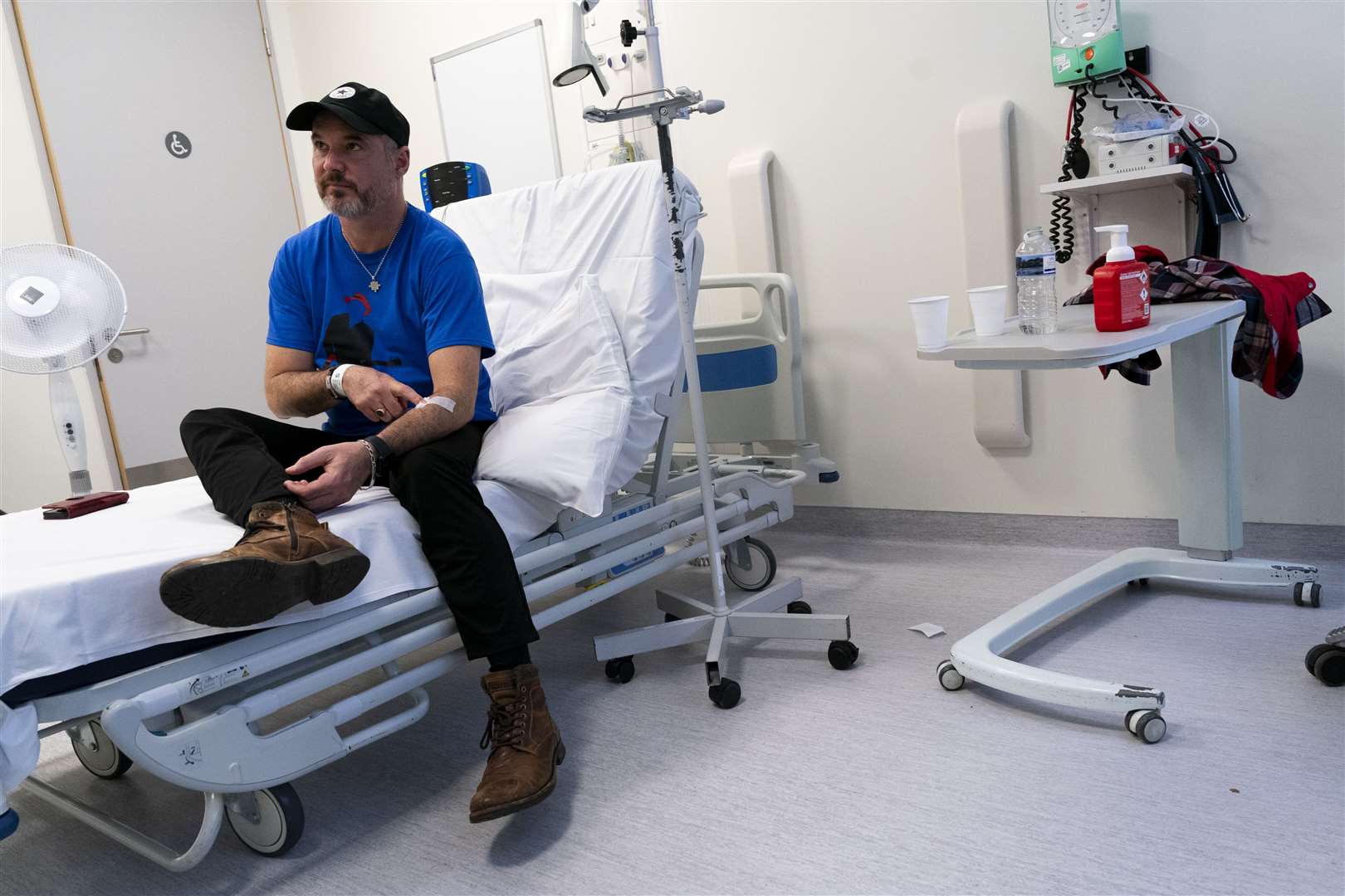 Patient Steve Young received combination therapy as part of a clinical trial (Jordan Pettitt/PA)