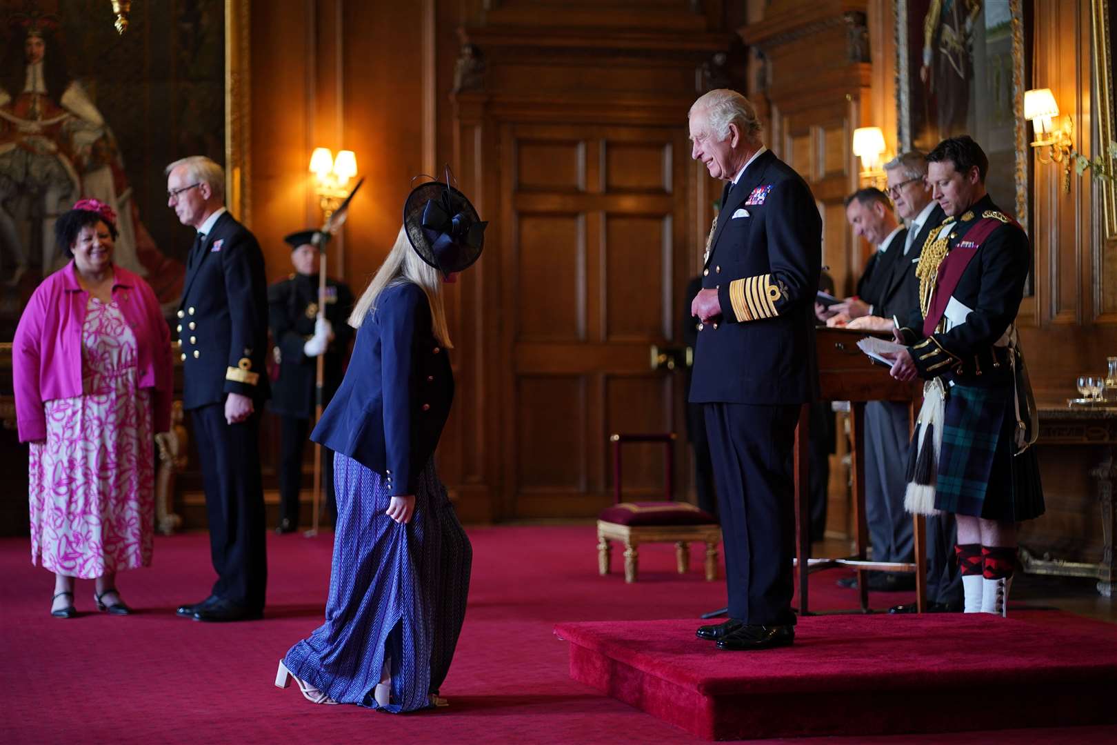 Hannah Miley was given her honour by the King (Yui Mok/PA)