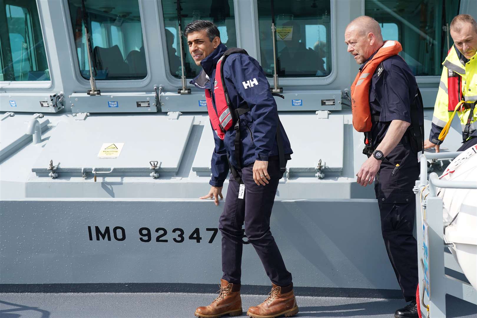 Prime Minister Rishi Sunak has pledged to stop small boats of migrants crossing the Channel (Yui Mok/PA)
