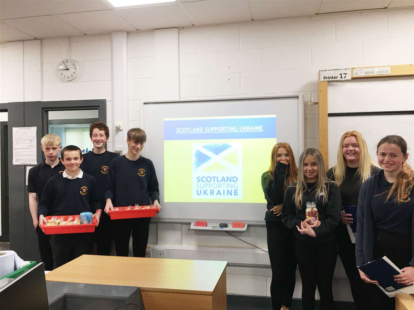 Class 4.4 at Meldrum Academy come together for the cause