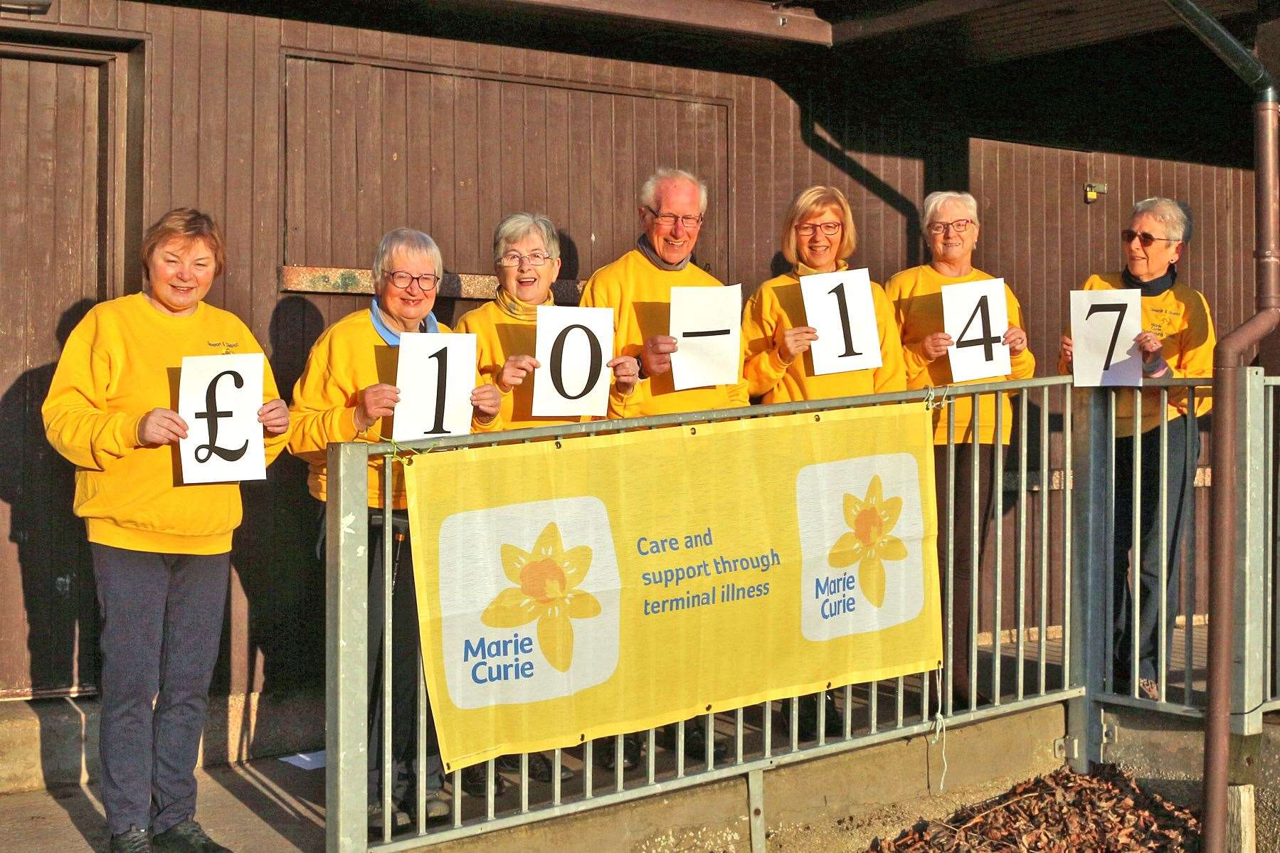The Deveron and District fundraising group of Marie Curie raised £10,147 from the firewalking event. Picture: Andy Taylor