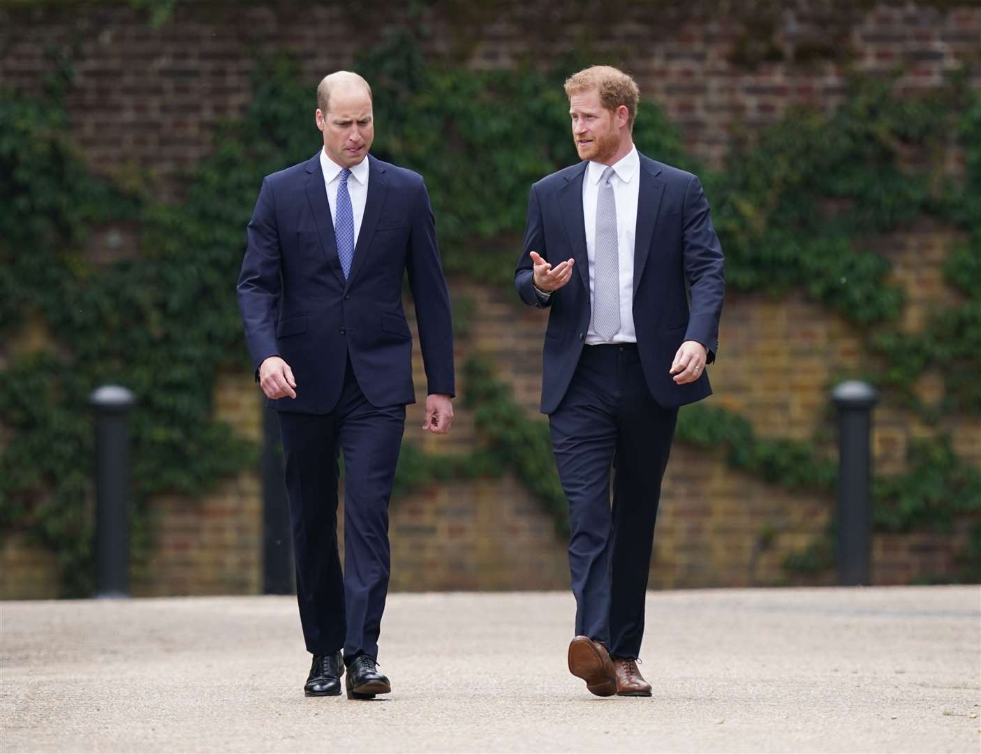 The Duke of Cambridge and Duke of Sussex arrived side by side (Yui Mok/PA)