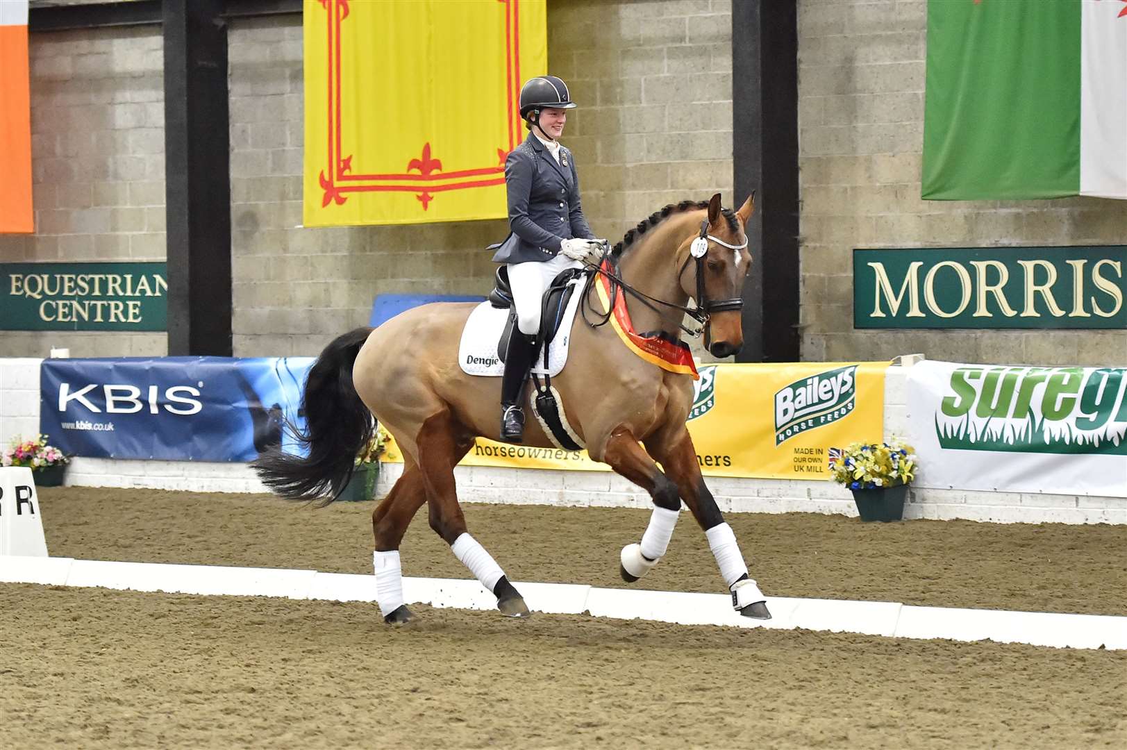 Matilda Haley and her dressage horse, Go hope to make it into the under 21 British squad