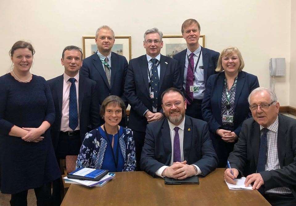 David Duguid (centre, front) will head the cross-party Westminster group which will look at rural broadband.