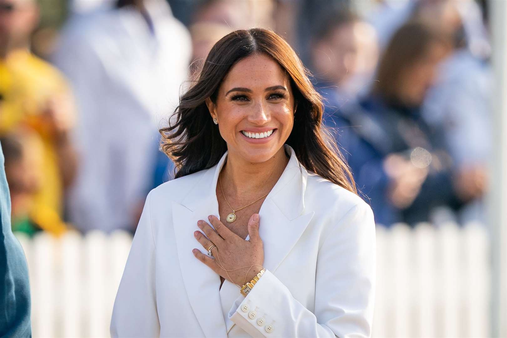 Meghan’s latest podcast episode has been released (Aaron Chown/PA)