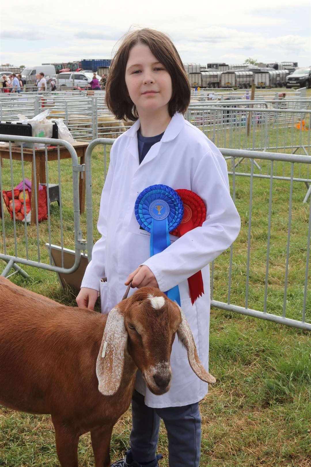 Goat young handler champion Vere Whitby. Picture: David Porter