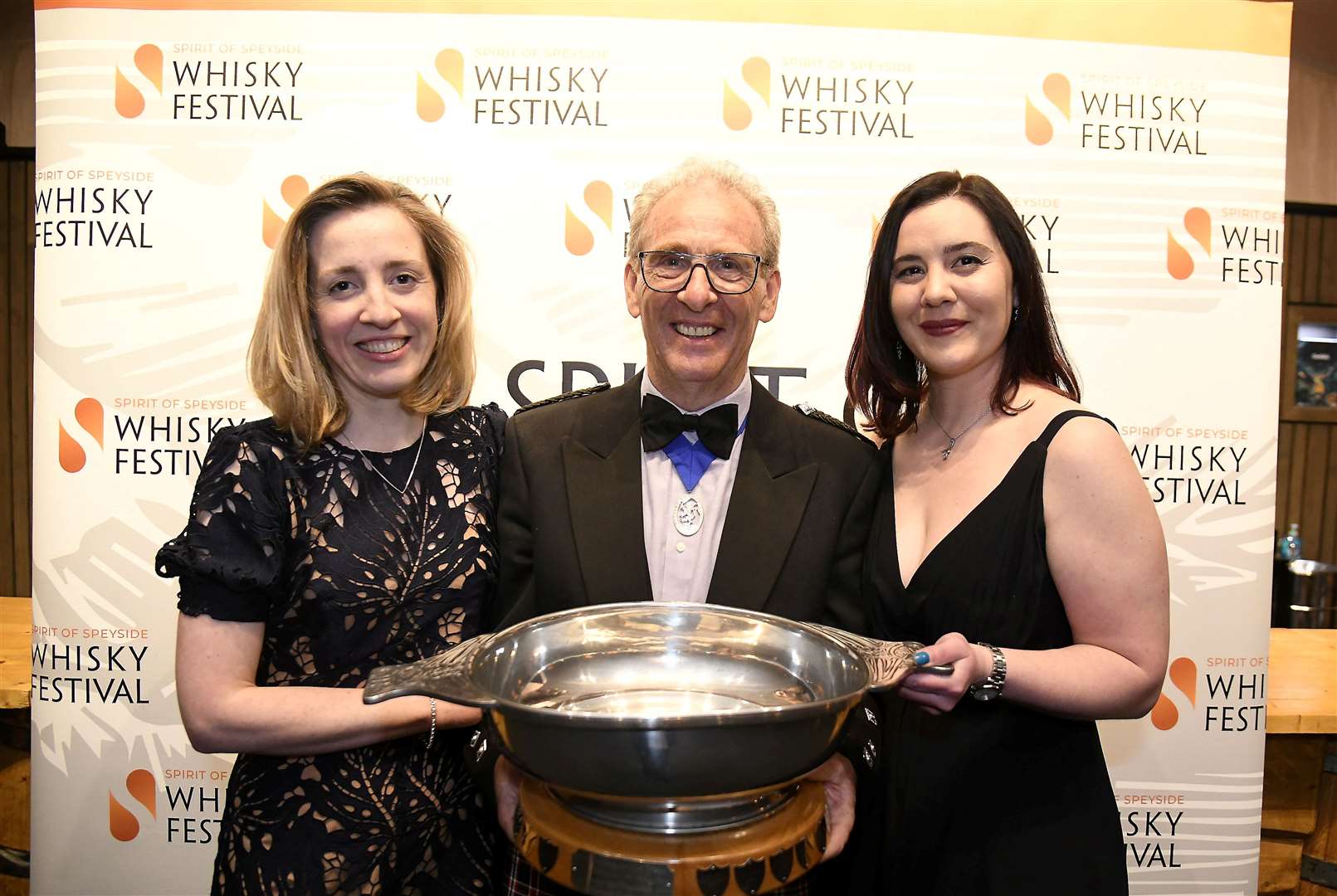 Ambassador of the year award was presented to Steph Murray (left) and Lauren Murray by Ian Millar.Picture: Becky Saunderson