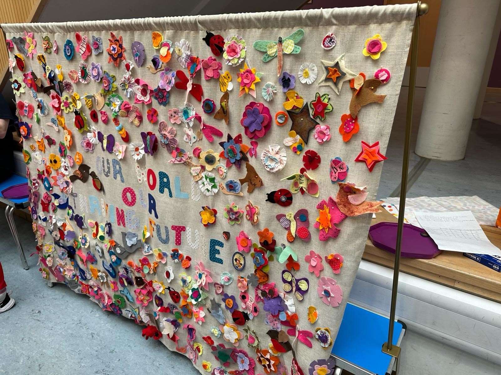 Thinking Day was celebrated by the Ellon Girl Guides who created new artwork.