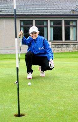 Lucy Buckley ladies’ handicap champion at Huntly Golf Club.