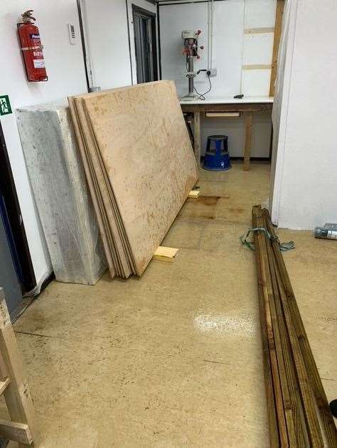 Stored and ready to be made into rafts. Picture: Finechty Men's Shed