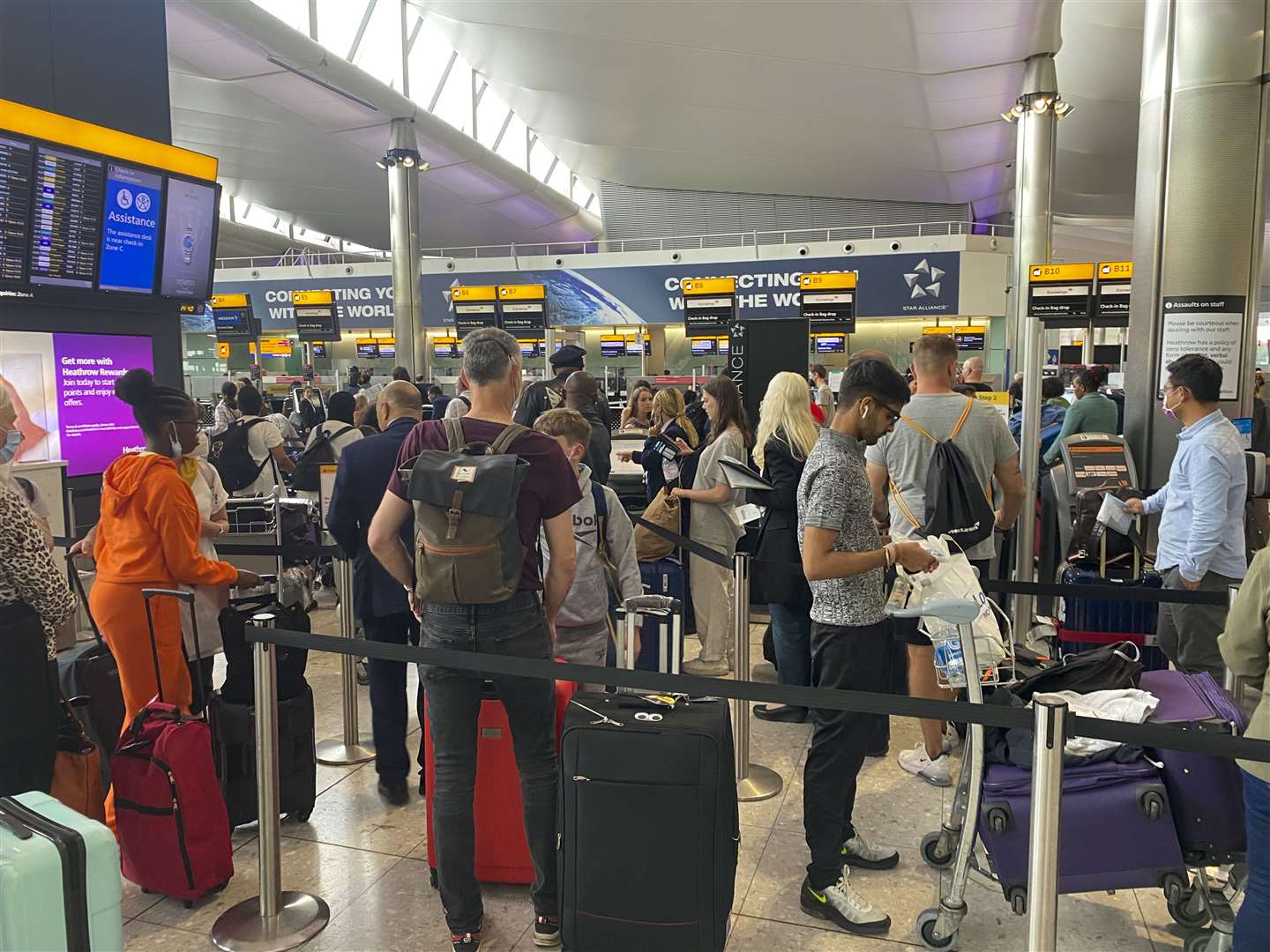 Heathrow has capped daily departing passenger numbers (Steve Parsons/PA)