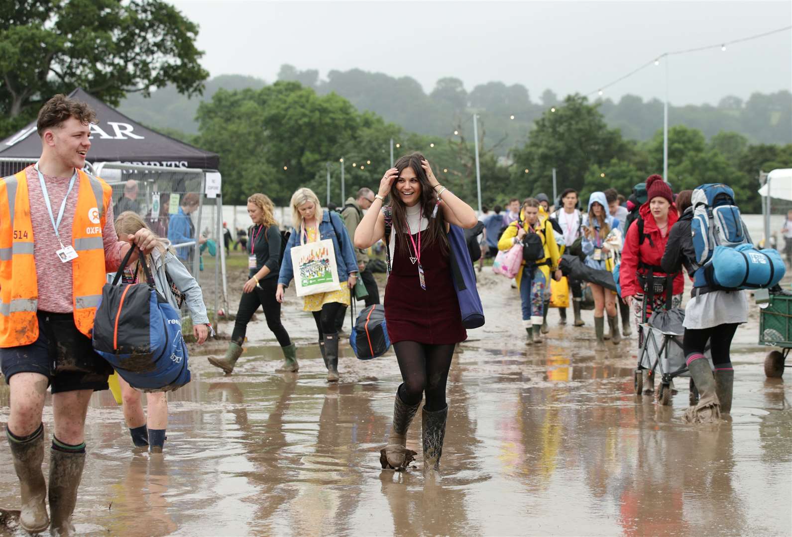 The South West could experience scattered showers as festival-goers arrive at Glastonbury on Wednesday (Yui Mok/PA)
