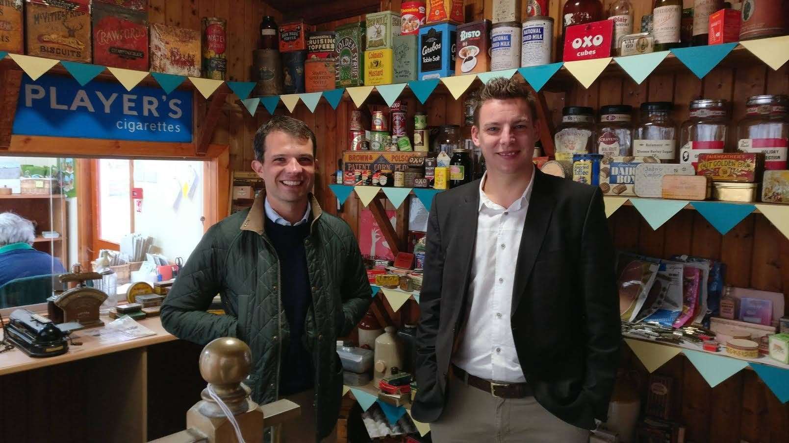 MP Andrew Bowie and councillor Rob Withey visiting the museum last year.