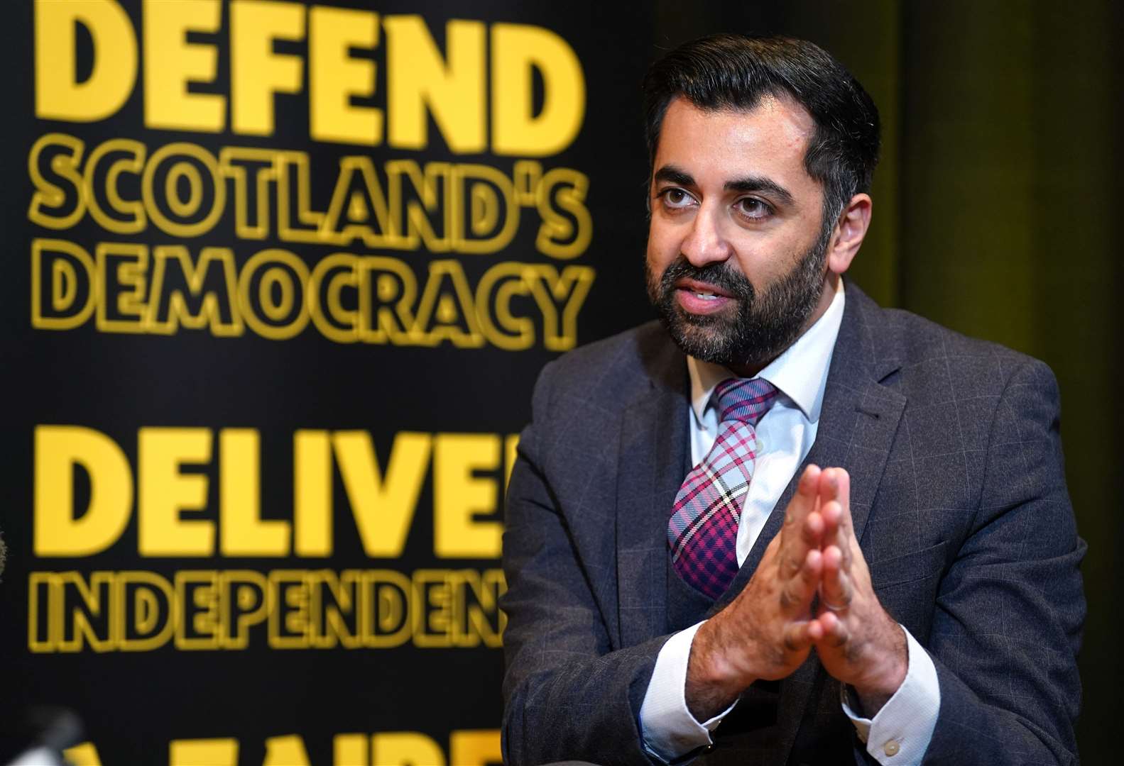 SNP leadership candidate Humza Yousaf (Andrew Milligan/PA)