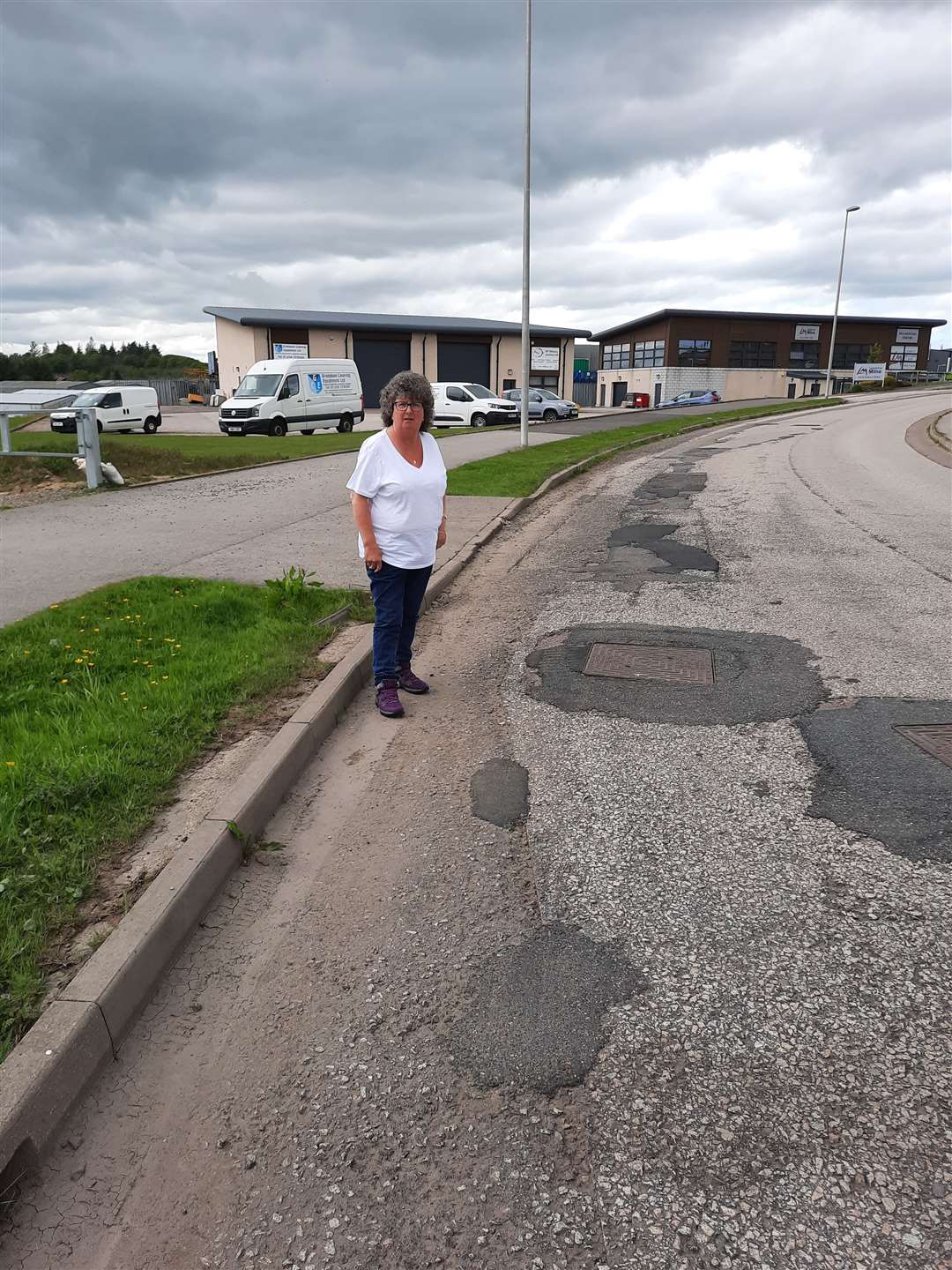 Councillor Gillian Owen at the Balmacassie Industrial Estate, where upgrade work is expected to start later this month.