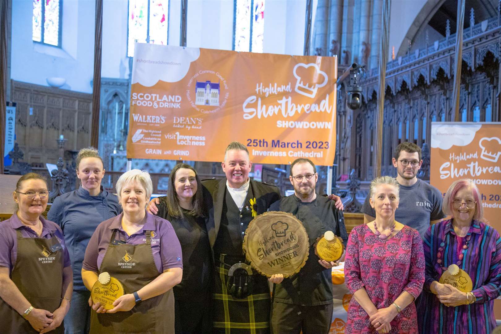 Last year's winners at the showdown grand final at Inverness Cathedral...Picture: Craig Dutton