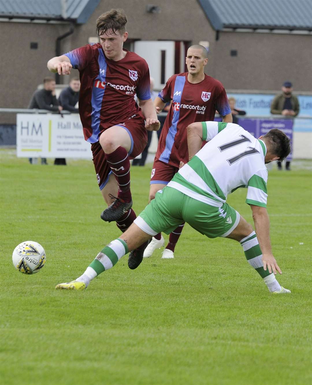 Andy MacAskill in action for Buckie Thistle against Keith. Picture: Eric Cormack