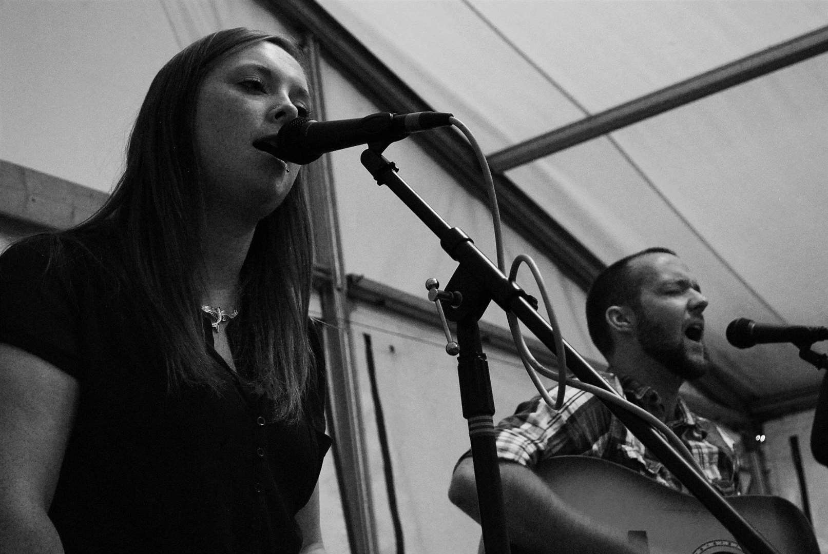 Andy and Abbie Thomas, from Buckie, who make up one half of the band Apples Acoustics.