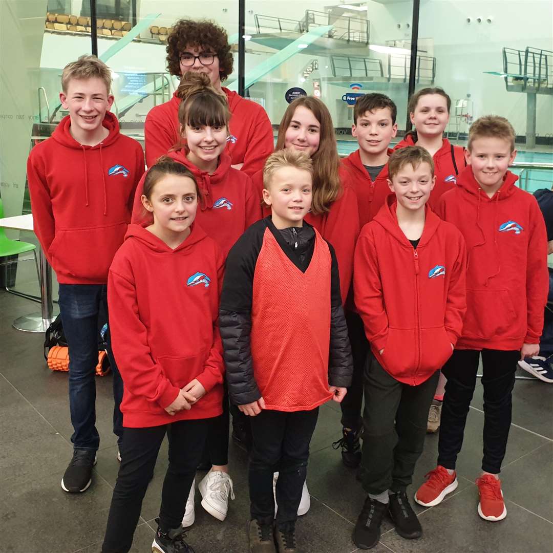 The 10-strong team from Thurso ASC who competed at Aberdeen Sports Village at the weekend.