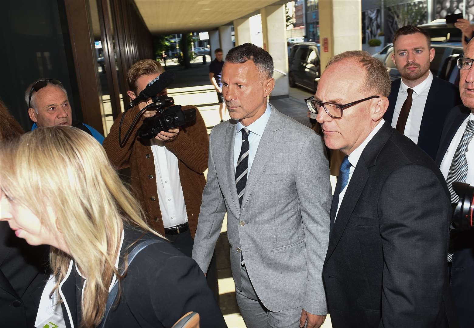 Ryan Giggs arriving at Manchester Crown Court (Peter Powell/PA)