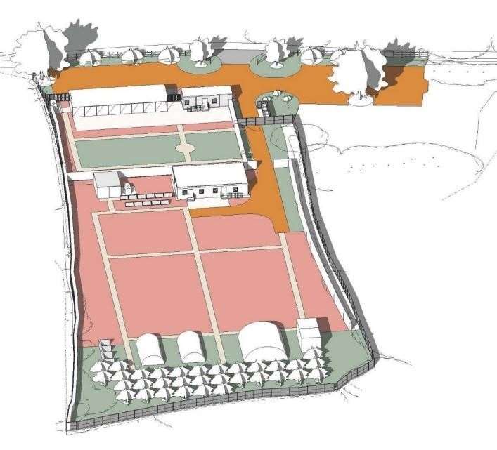 The plans show how the site will be developed