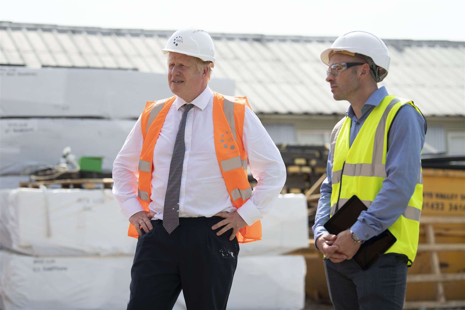 Prime Minister Boris Johnson has been keen to be seen to encourage growth in the construction sector (Matthew Horwood/PA)