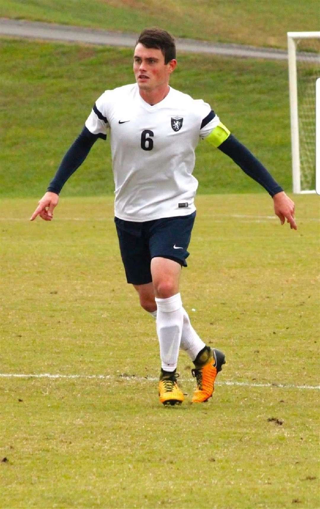 Ben Allan in action for King University in Tennessee.