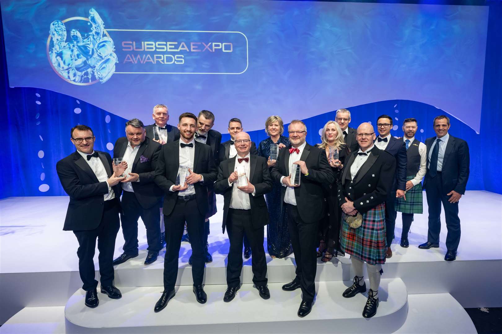 The winners in the Subsea Expo Awards which were held in Aberdeen.