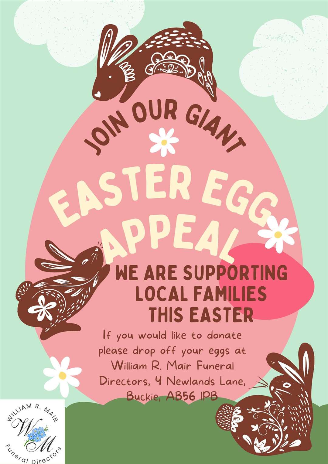 William R Mair Funeral Directors have launched their Easter egg appeal.