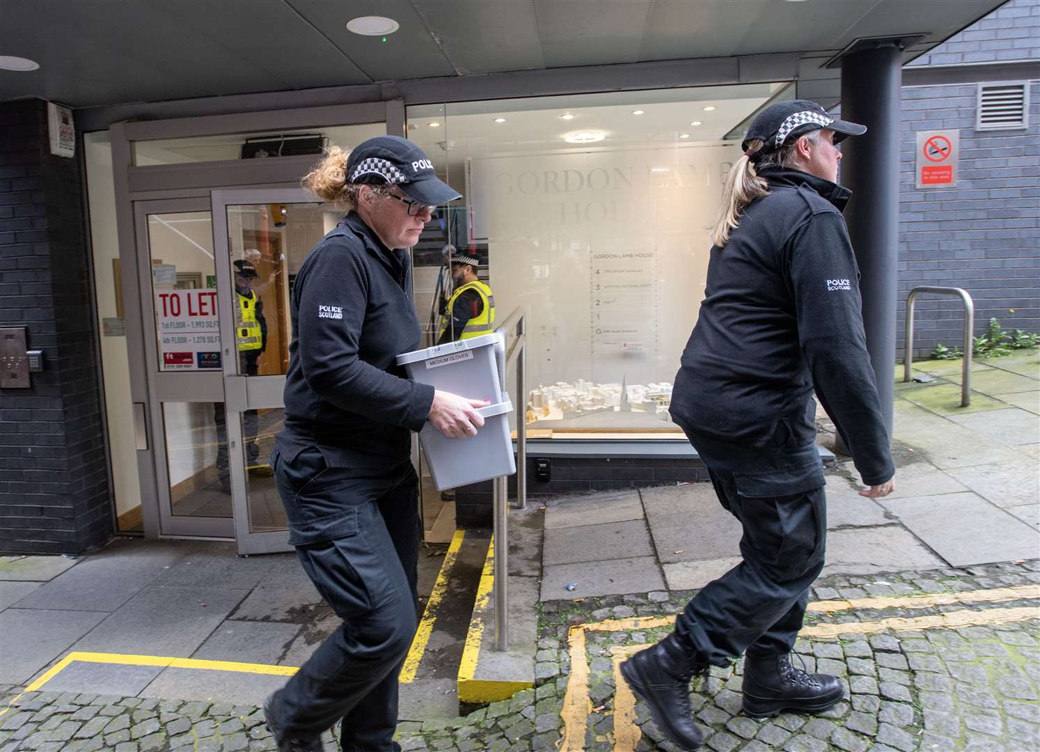 Police removed items from SNP headquarters in Edinburgh (Lesley Martin/PA)