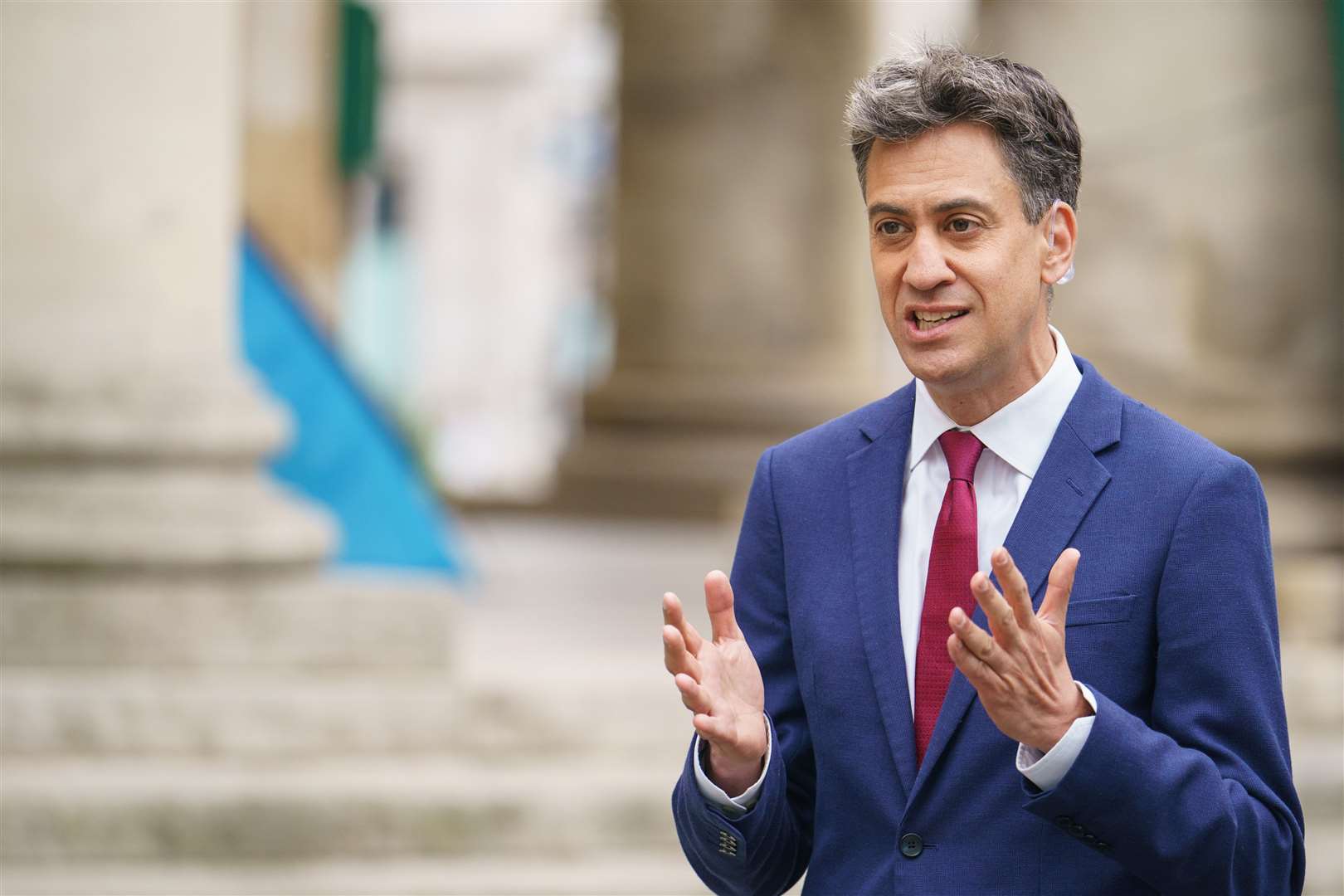 Shadow climate change secretary Ed Miliband described onshore wind as a ‘vital tool’ in tackling climate change (Dominic Lipinski/PA)