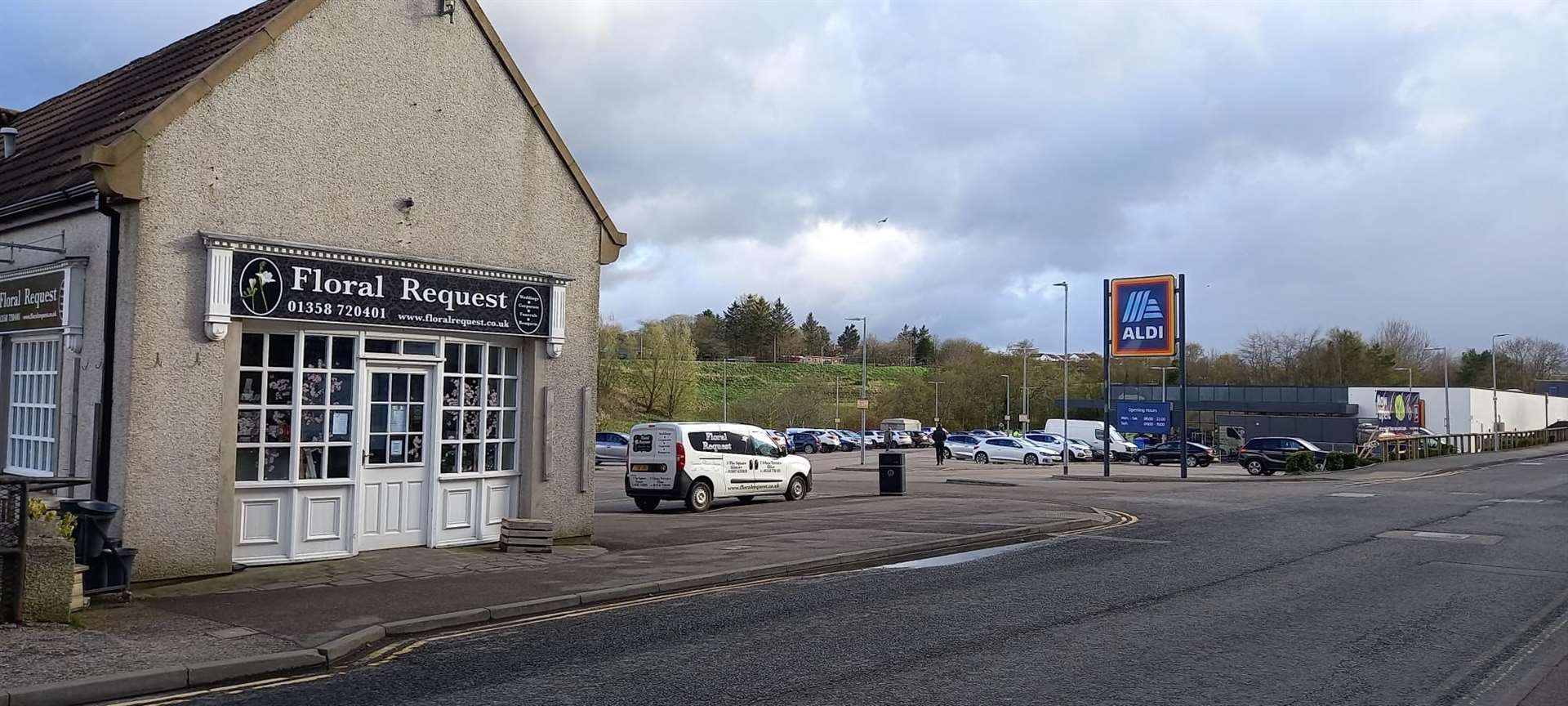 The food truck will be located at the corner of the carpark at Aldi in Ellon