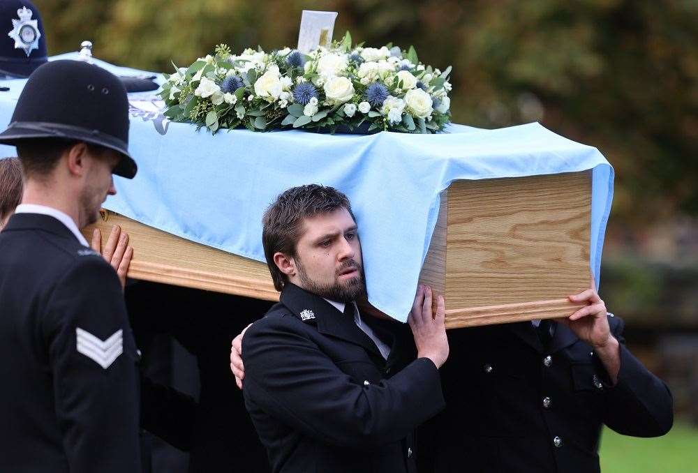 Sgt Saville’s funeral took place on Monday (Nottinghamshire Police/PA)