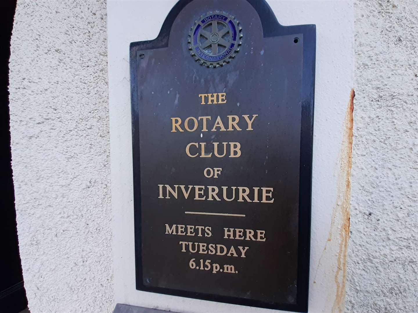 Inverurie Rotary met at the Kintore Arms.