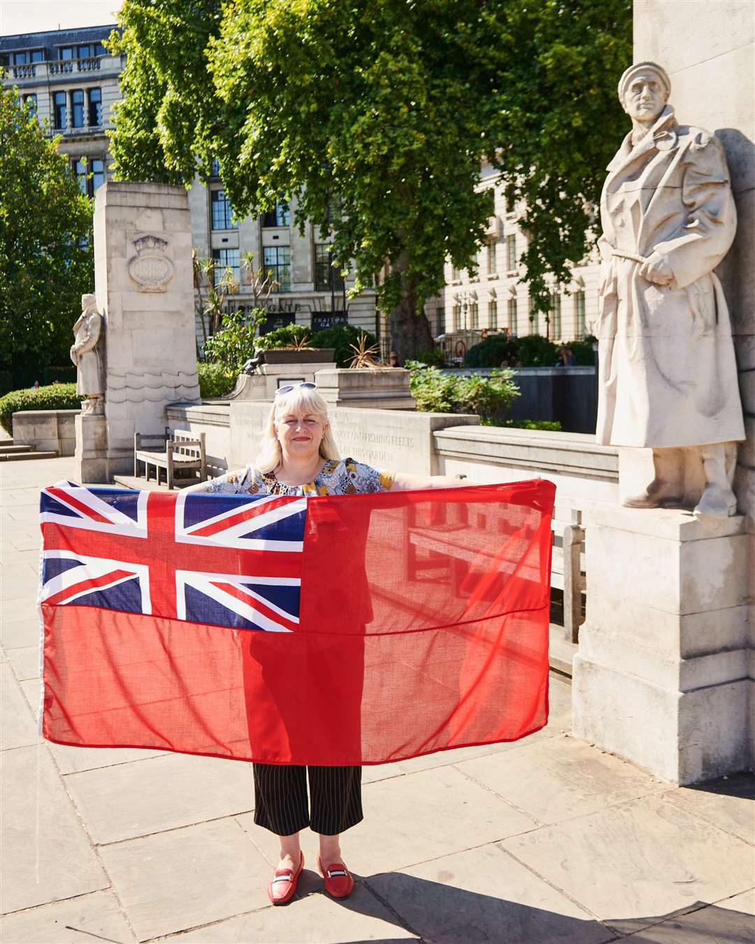 Deborah Layde, CEO of The Seafarers' Charity,at Tower Hill Memorial Gardens