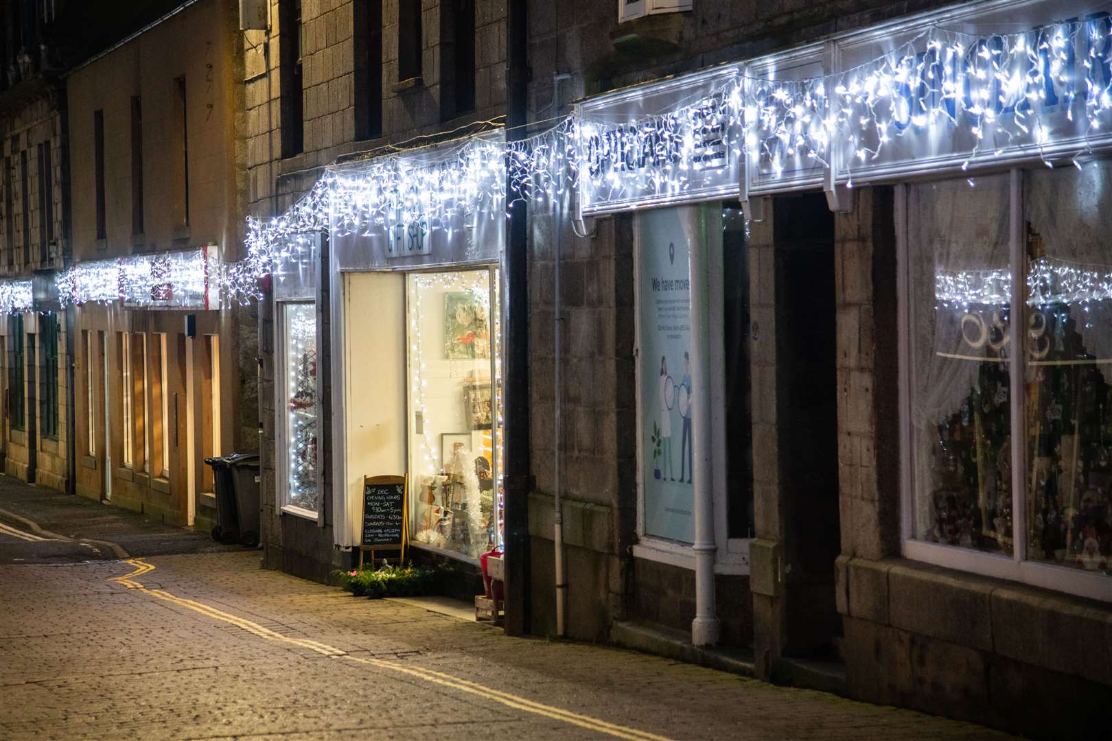 Cash raised will support the Christmas lights in Huntly. ..Picture: Daniel Forsyth..
