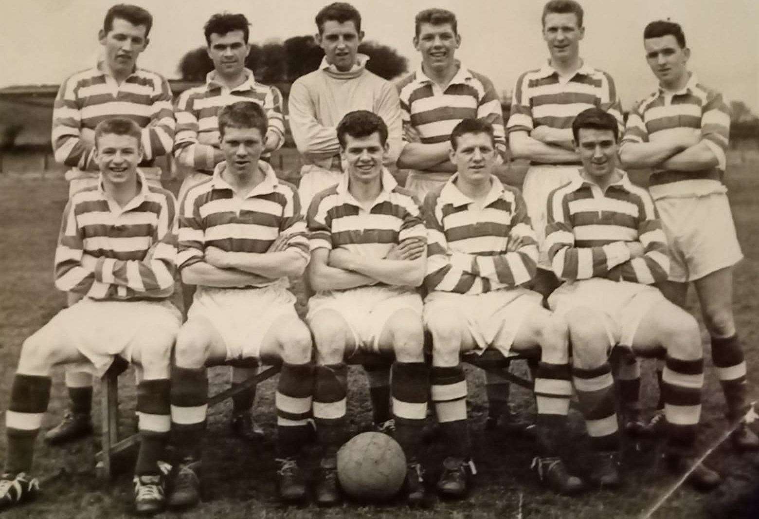 A Celtic team photo from 1958-59. Malcolm Slater seated first from the left. Picture: Neil Smith
