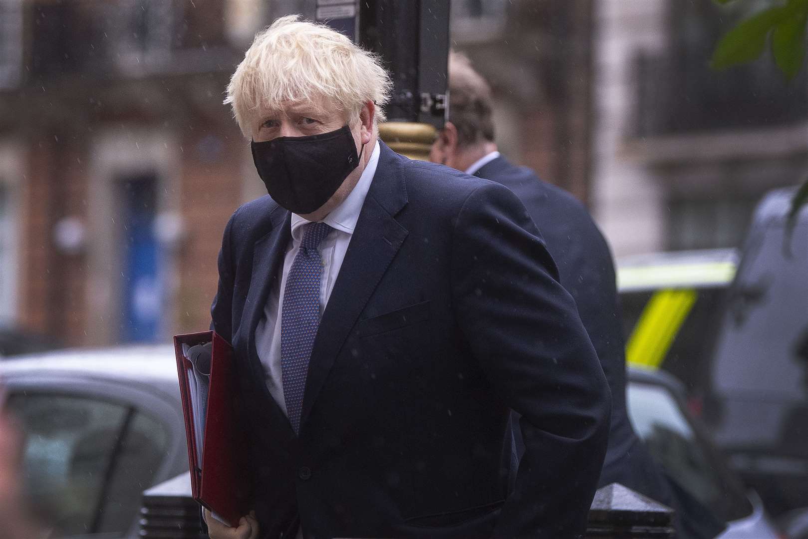 Prime Minister Boris Johnson arrives to appear on the Andrew Marr Show (Victoria Jones/PA)