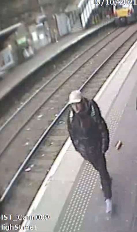 CCTV footage of Daniel Haig arriving at Glasgow High Street Station prior to the murder (Crown Office/PA)