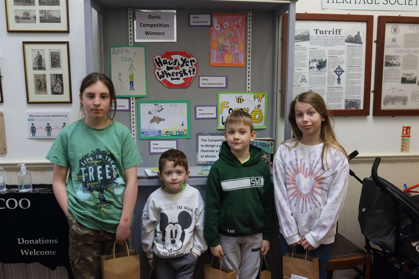 Doric Day School's Competition winners collected their prizes at the museum. Picture: David Porter