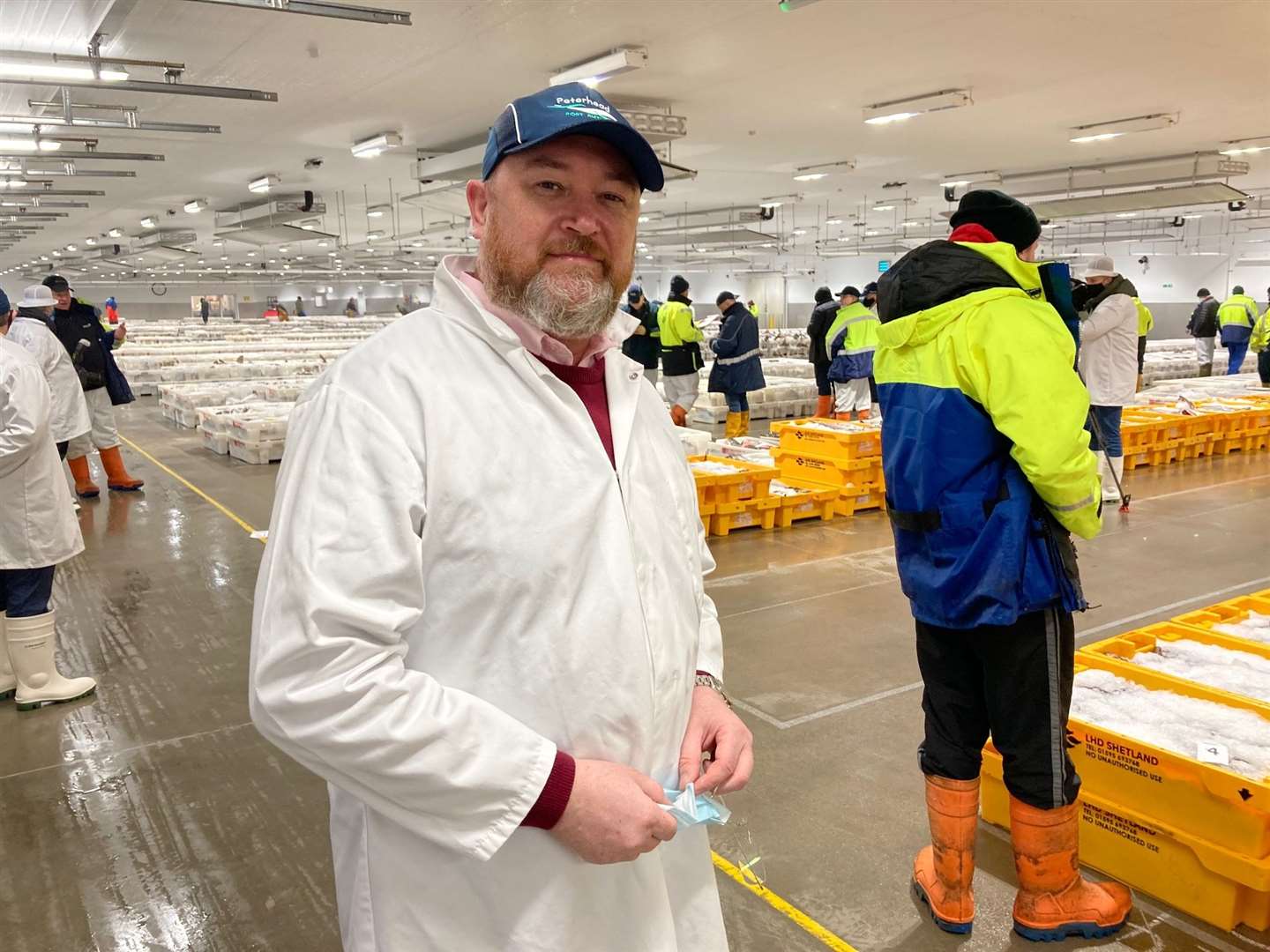 MP David Duguid pictured at Peterhead Fish Market