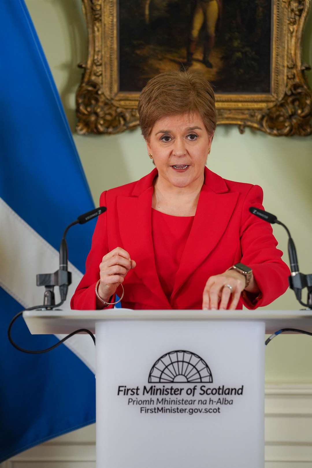 The First Minister has responded in depth to the announcement