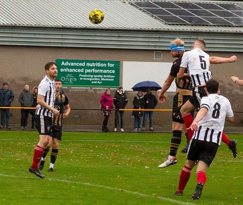 Ross Still scores against Fraserburgh. Picture: George Mackie