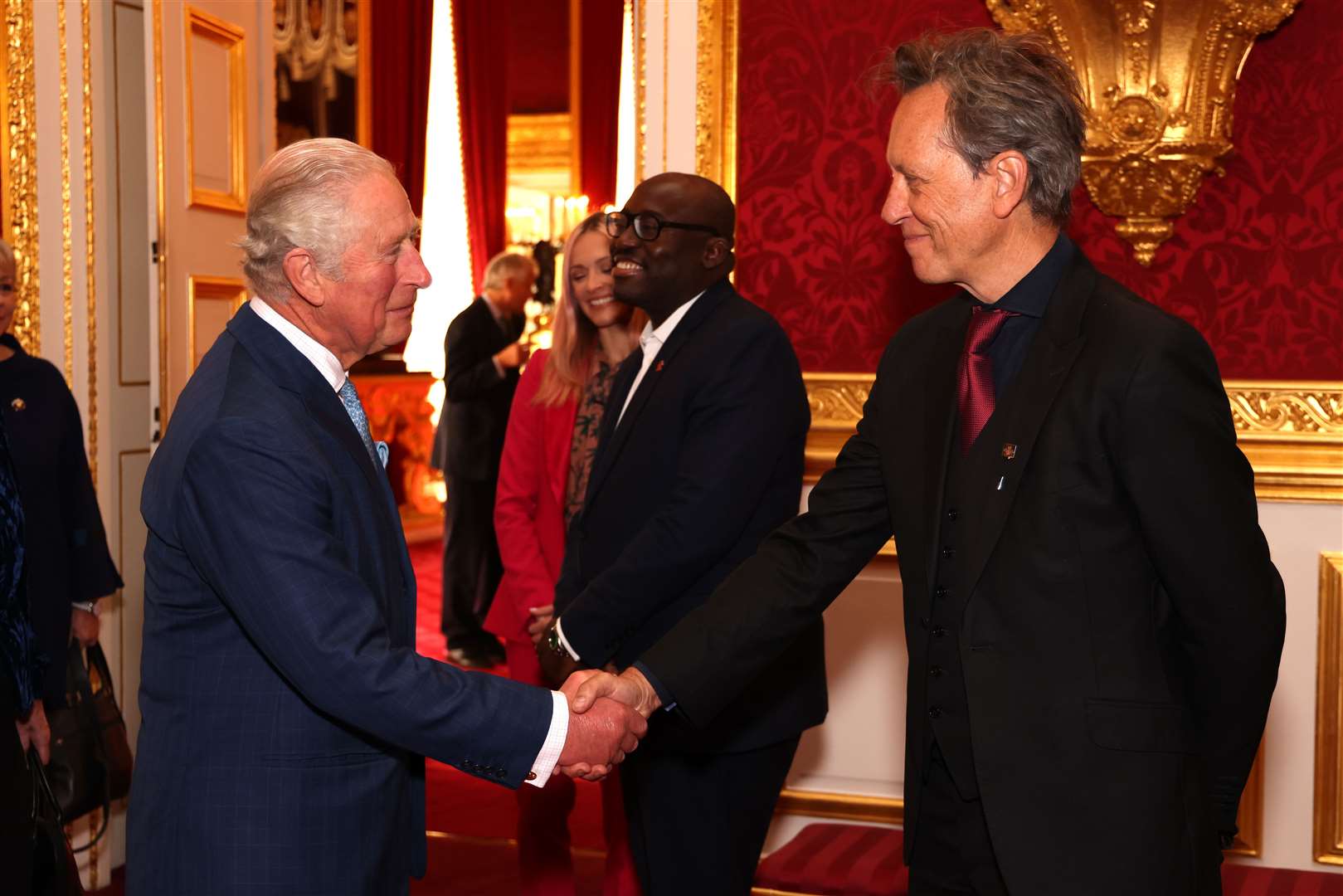 Charles meets Richard E Grant at the Prince’s Trust awards ceremony (Tim P. Whitby/PA)