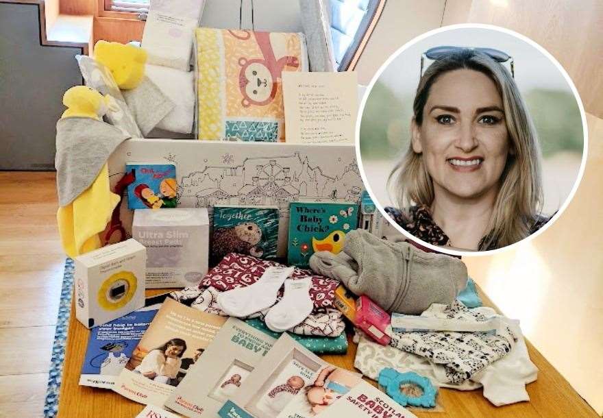 Karen Adam MSP (inset) has praised the impact baby boxes have made.