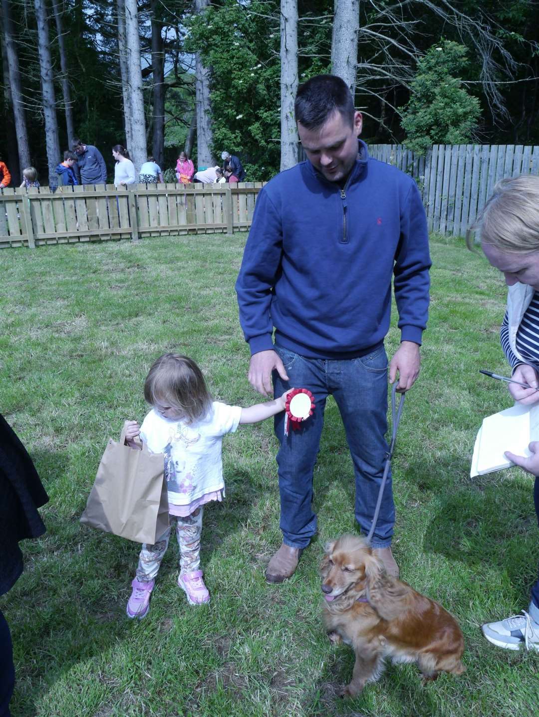 The day's waggiest tail prize was awarded to Fern, a Cocker Spaniel owned by Gartly resident George Innes.