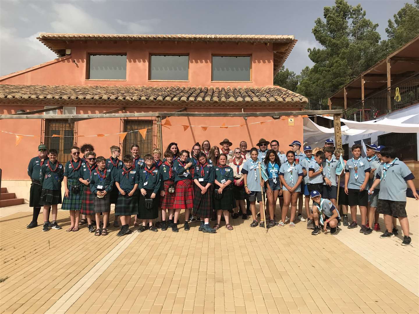 Fochabers Scouts with Las Culturas their visit to Spain in 2019. Picture: Fochabers Scouts