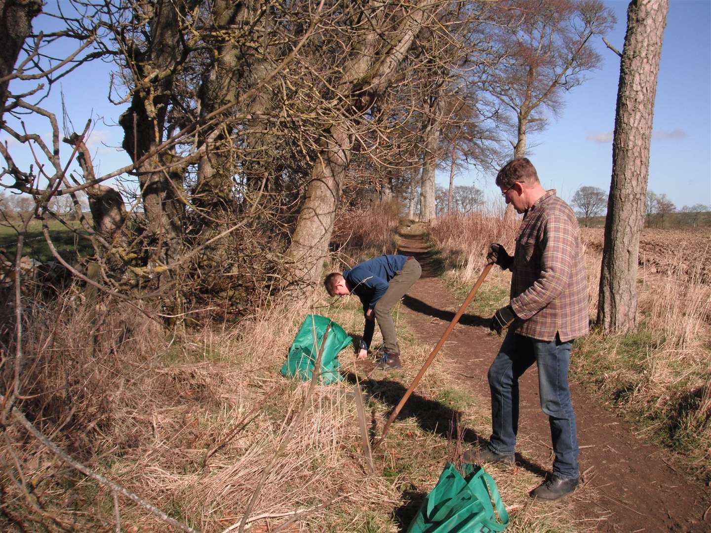 Around 400 new trees were planted by Udny Climate Action.