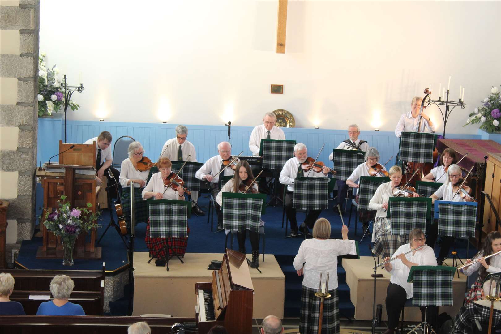 Garioch Fiddlers Scottish concert with conductor Susan Simpson at St Andrews church on Sunday afternoonPicture: Griselda McGregor