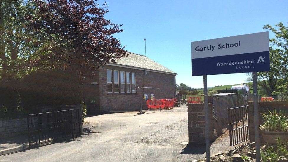 Gartly School remains closed at present.